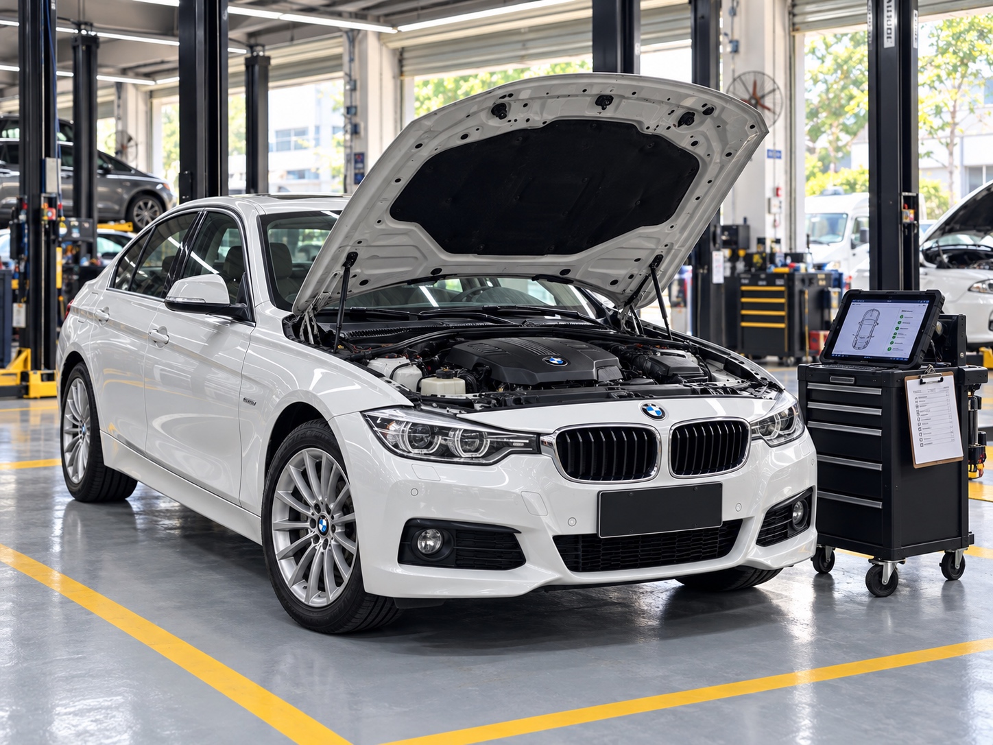 整備車輛與完工覈對設備