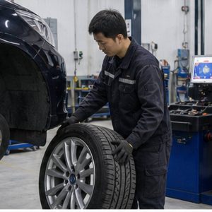宝马 520Li(F18)N20 在轮辋上旋转前轮或后轮轮胎标准工时