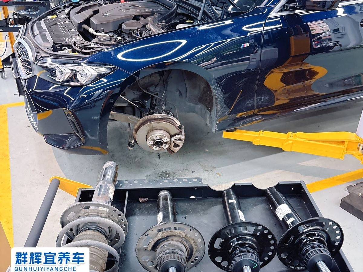 宝马325Li前减震器异响检修与定位记录：原文配图