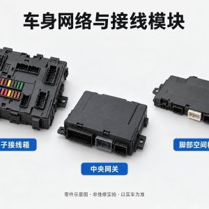 车身网络与接线模块零件示意图（非维修实拍）