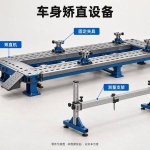 车身矫直设备零件示意图（非维修实拍）