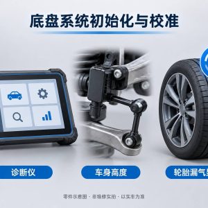 底盘系统初始化与校准零件示意图(非维修实拍)