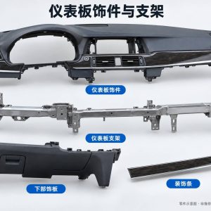 仪表板饰件与支架零件示意图(非维修实拍)