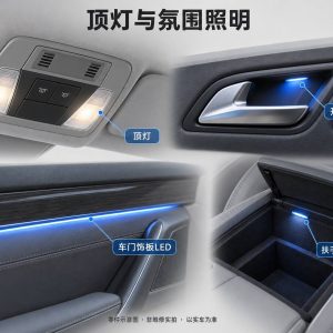 顶灯与氛围照明零件示意图(非维修实拍)