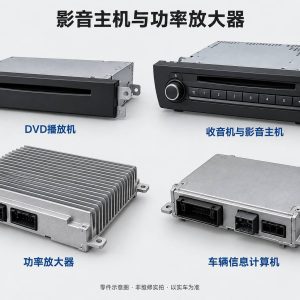 影音主机与功率放大器零件示意图（非维修实拍）