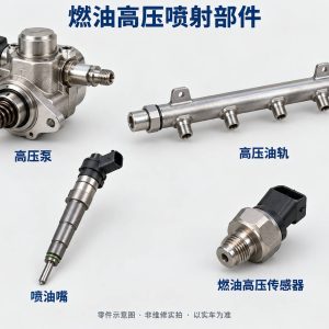 燃油高压喷射部件零件示意图（非维修实拍）