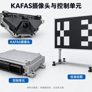 KAFAS摄像头与控制单元零件示意图（非维修实拍）