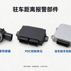 驻车距离报警部件零件示意图（非维修实拍）