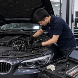 宝马 520Li（F18）N20 更换进气凸轮轴位置传感器工时服务